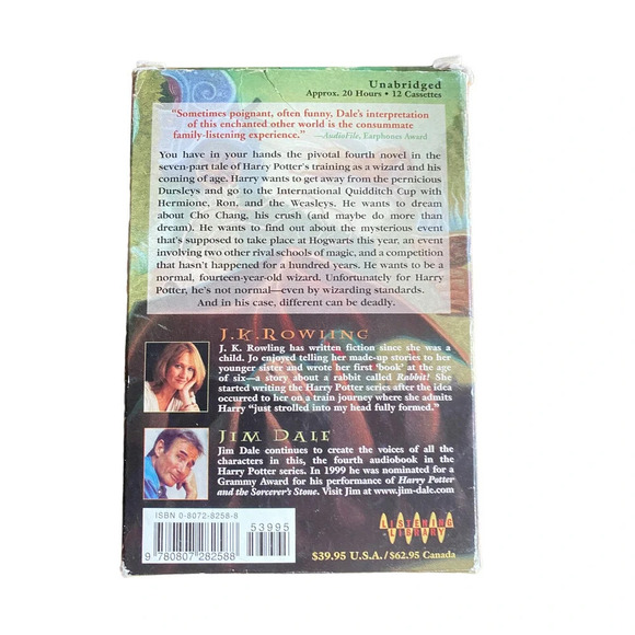 Pre-Owned Harry Potter and The Goblet of Fire 12 Cassette Tapes 20 Hours Audio - Picture 4 of 10